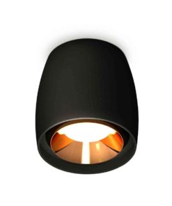 Комплект накладного светильника Ambrella light Techno Spot XS1142004 SBK/PYG черный песок/золото желтое полированное (C1142, N7034)