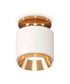 Комплект накладного светильника Ambrella light Techno Spot XS7510120 SWH/PYG белый песок/золото желтое полированное (N7929, C7510, N7034)