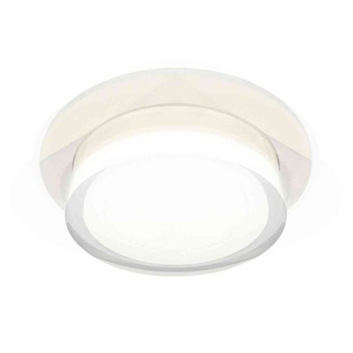 Комплект встраиваемого светильника Ambrella light Techno Spot XC7621043 SWH/FR/CL белый песок/белый матовый/прозрачный (C7621, N7160)