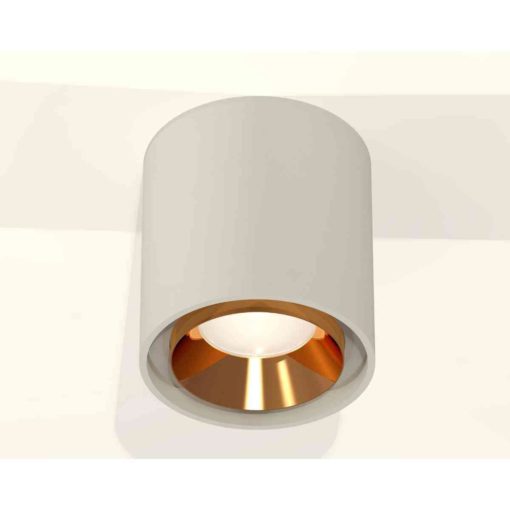 Комплект накладного светильника Ambrella light Techno Spot XS7724004 SGR/PYG серый песок/золото желтое полированное (C7724, N7034)