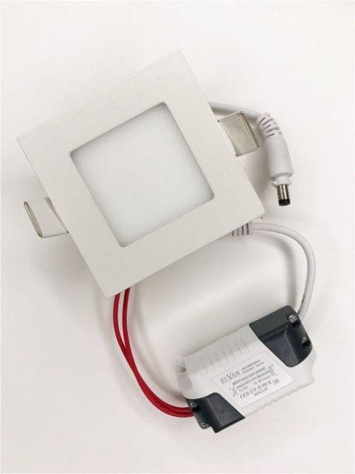 Встраиваемый светодиодный светильник Elvan VLS-102SQ-3W-NH-Wh